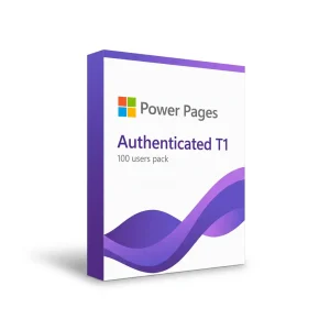 Power Pages authenticated users T1 (gói 100 user)