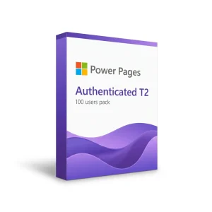Power Pages authenticated users T2 (gói 100 user)
