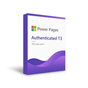 Power Pages authenticated users T3 (gói 100 user)